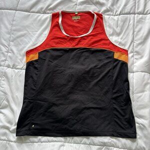 Vintage Tail Tech Tank Top Womans Size Large Black Red Tennis Golf Yoga Outdoor